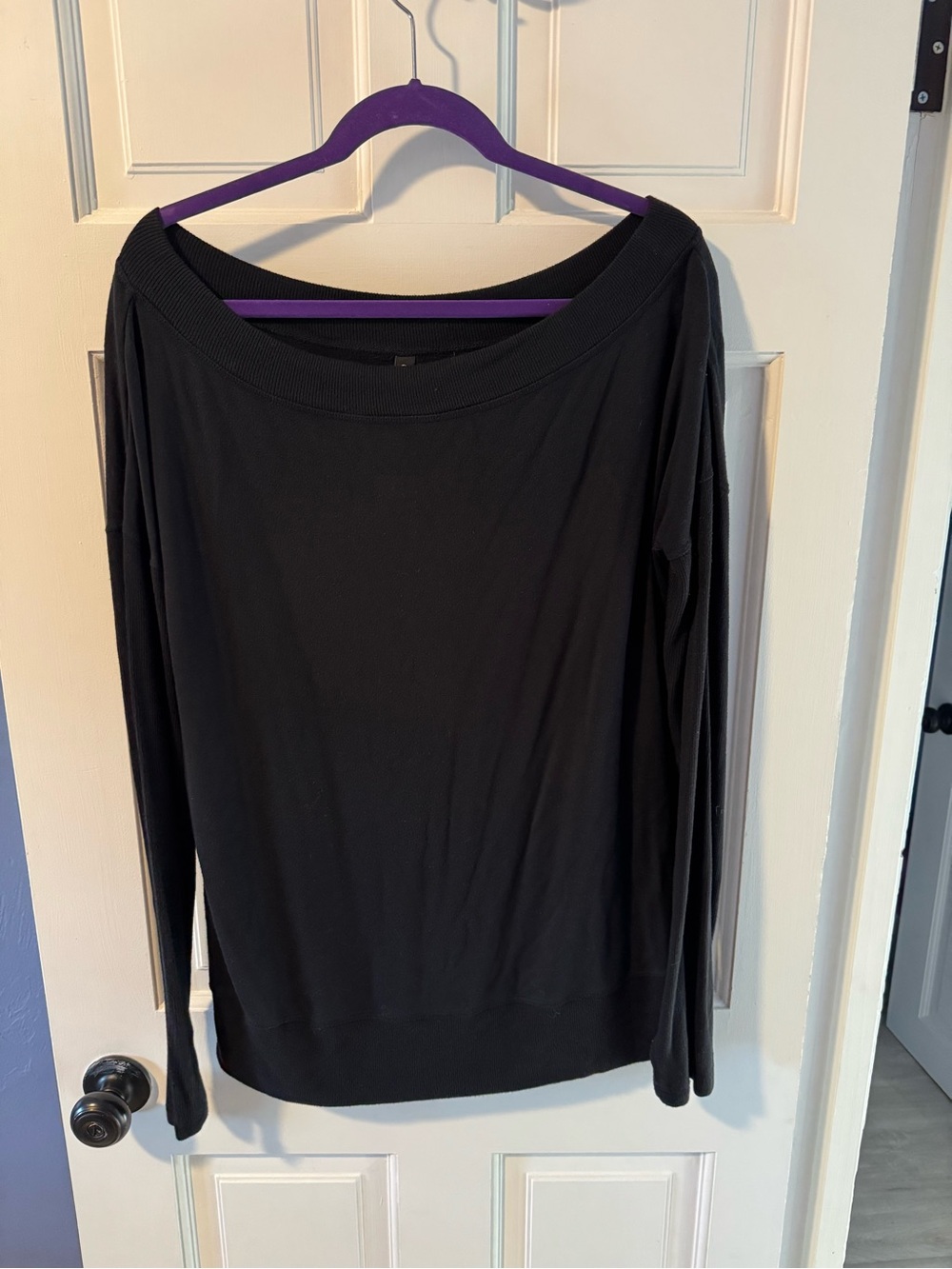 Athleta off the shoulder sweatshirt